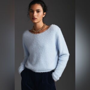 Anthropologie Pilcro Cropped Eyelash Sweater